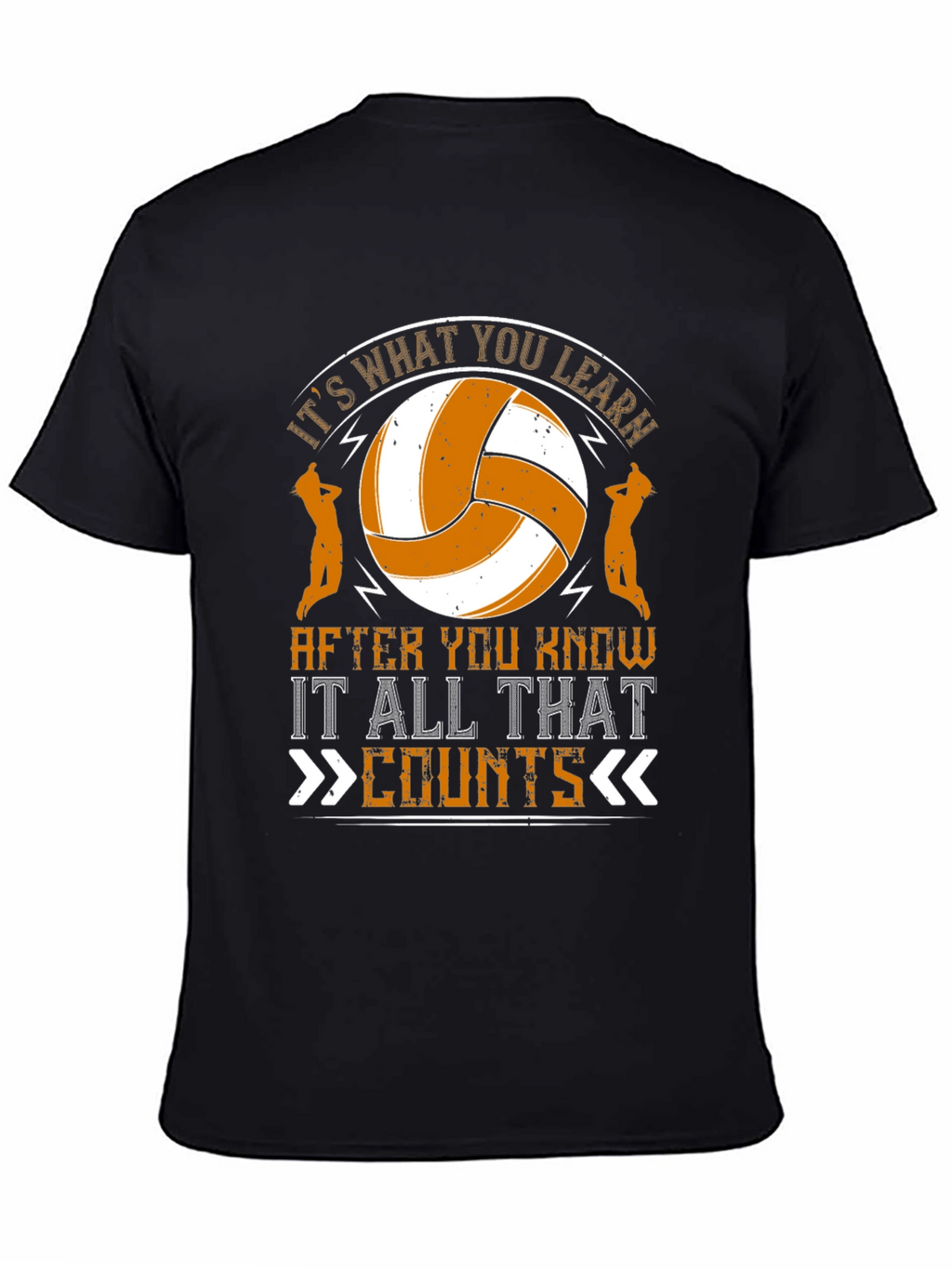 Volleyball Graphic T-Shirt - Its What You Learn Counts