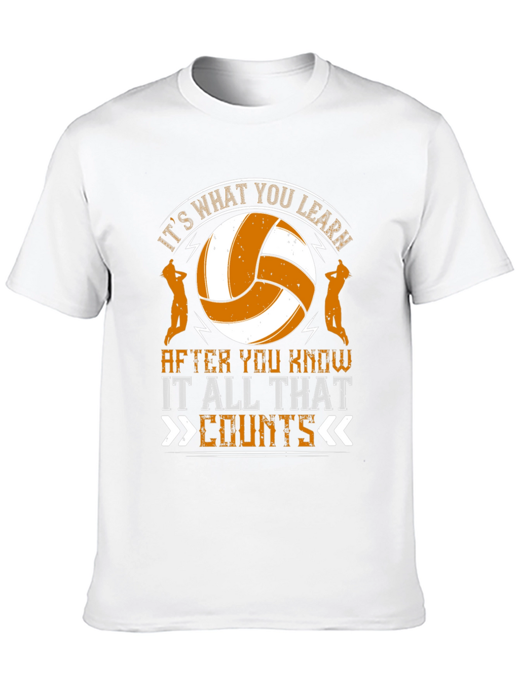 Volleyball Graphic T-Shirt - Its What You Learn Counts