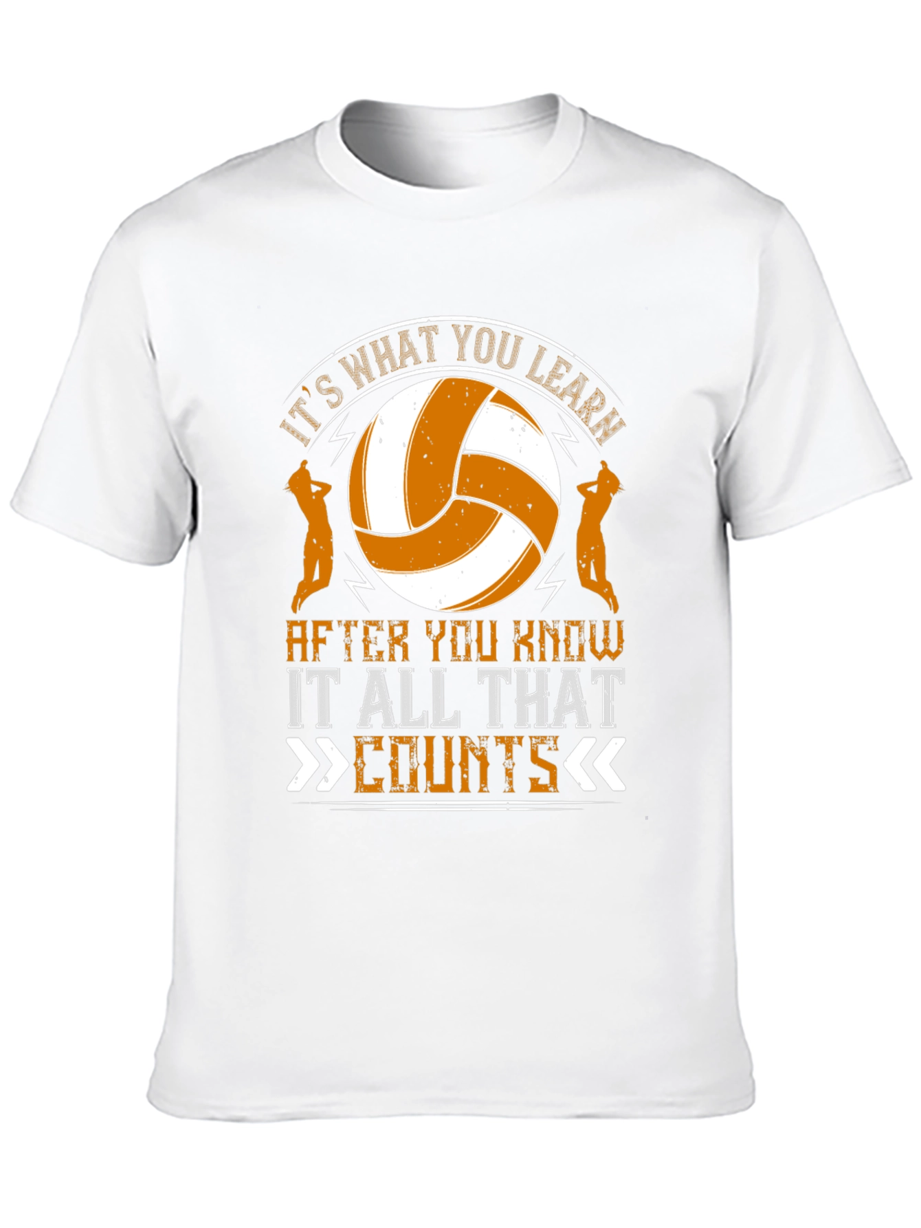 Volleyball Graphic T-Shirt - Its What You Learn Counts