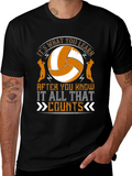 Volleyball Graphic T-Shirt - Its What You Learn Counts