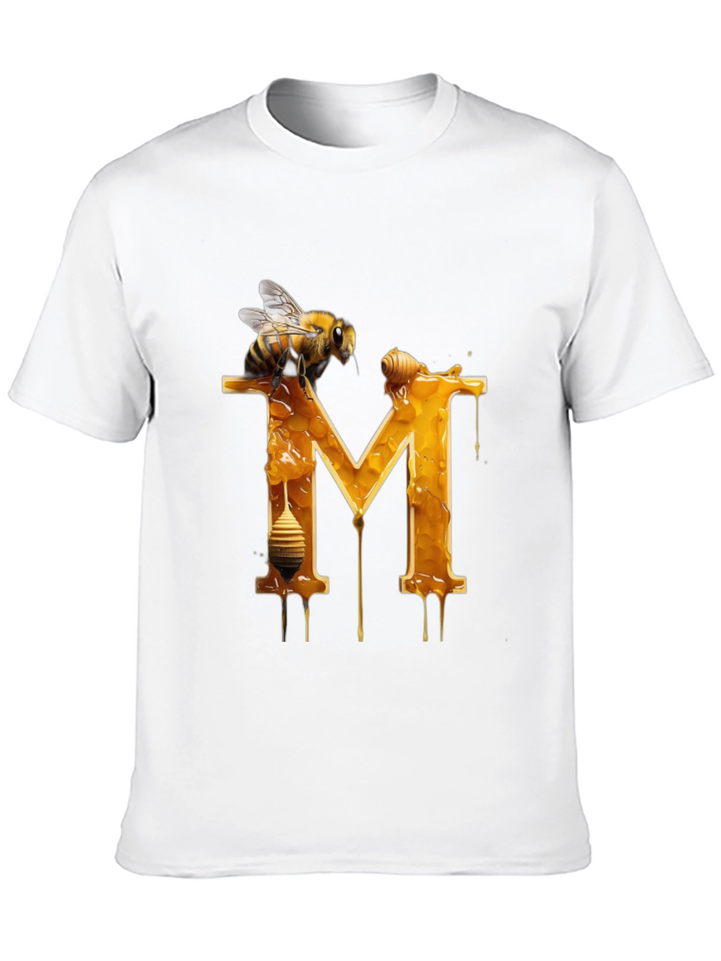 Honey Bee M Letter T-Shirt