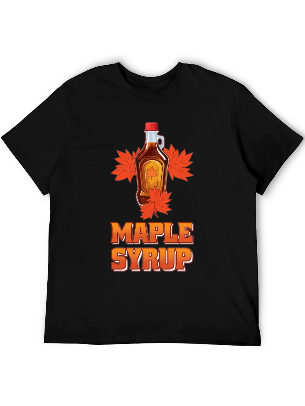 Maple Syrup Graphic Tee - Black T-Shirt