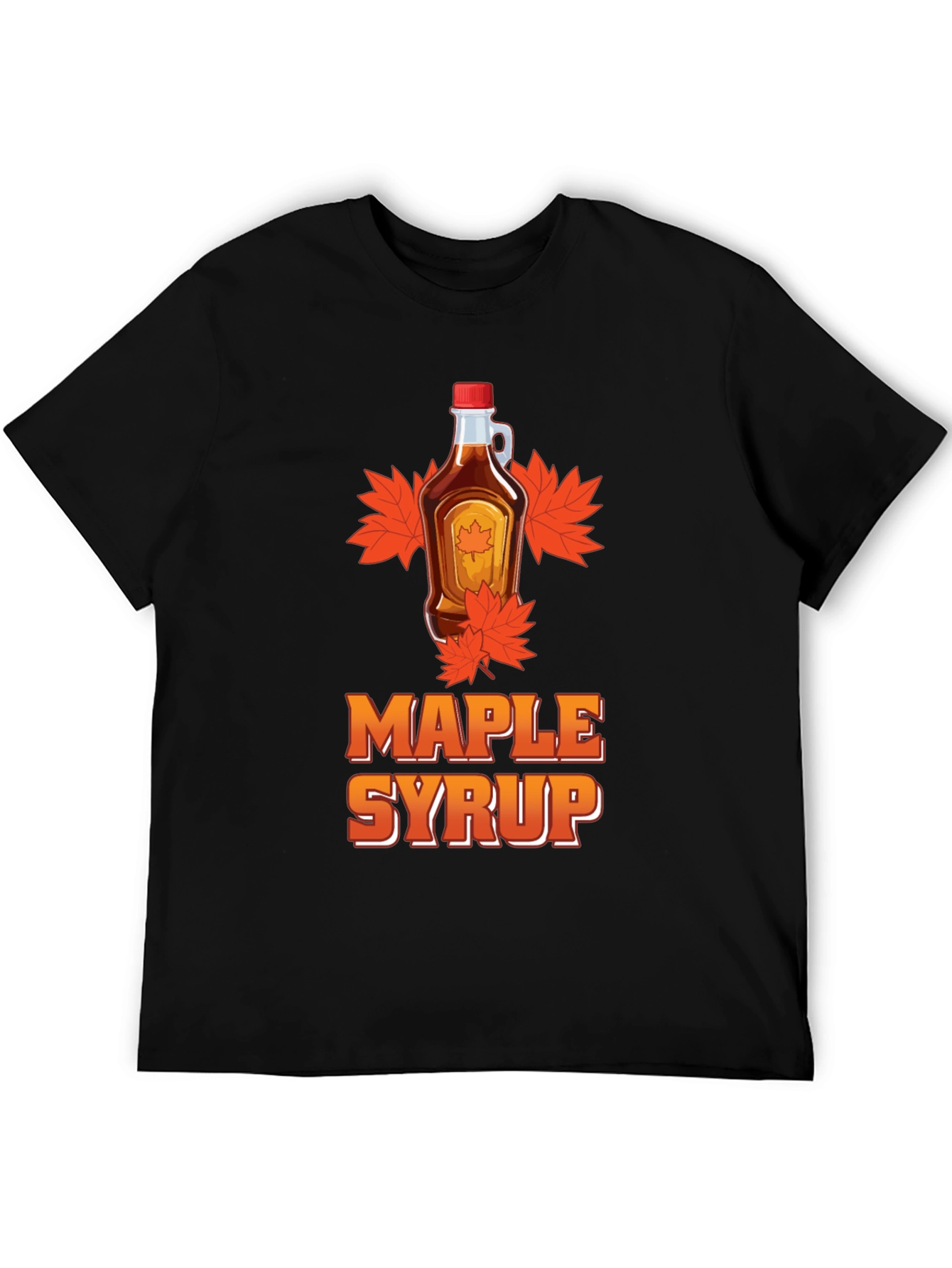 Maple Syrup Graphic Tee - Black T-Shirt
