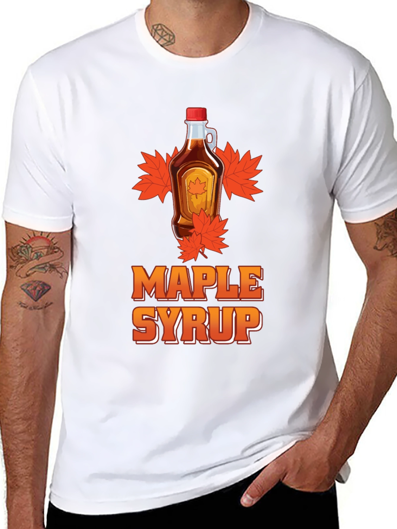 Maple Syrup Graphic Tee - Black T-Shirt