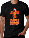 Maple Syrup Graphic Tee - Black T-Shirt