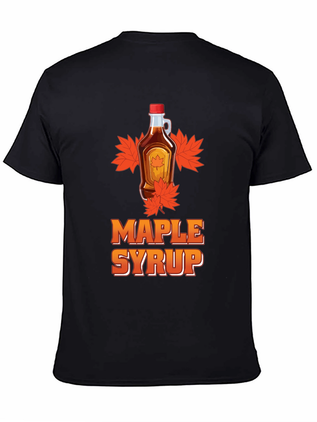 Maple Syrup Graphic Tee - Black T-Shirt