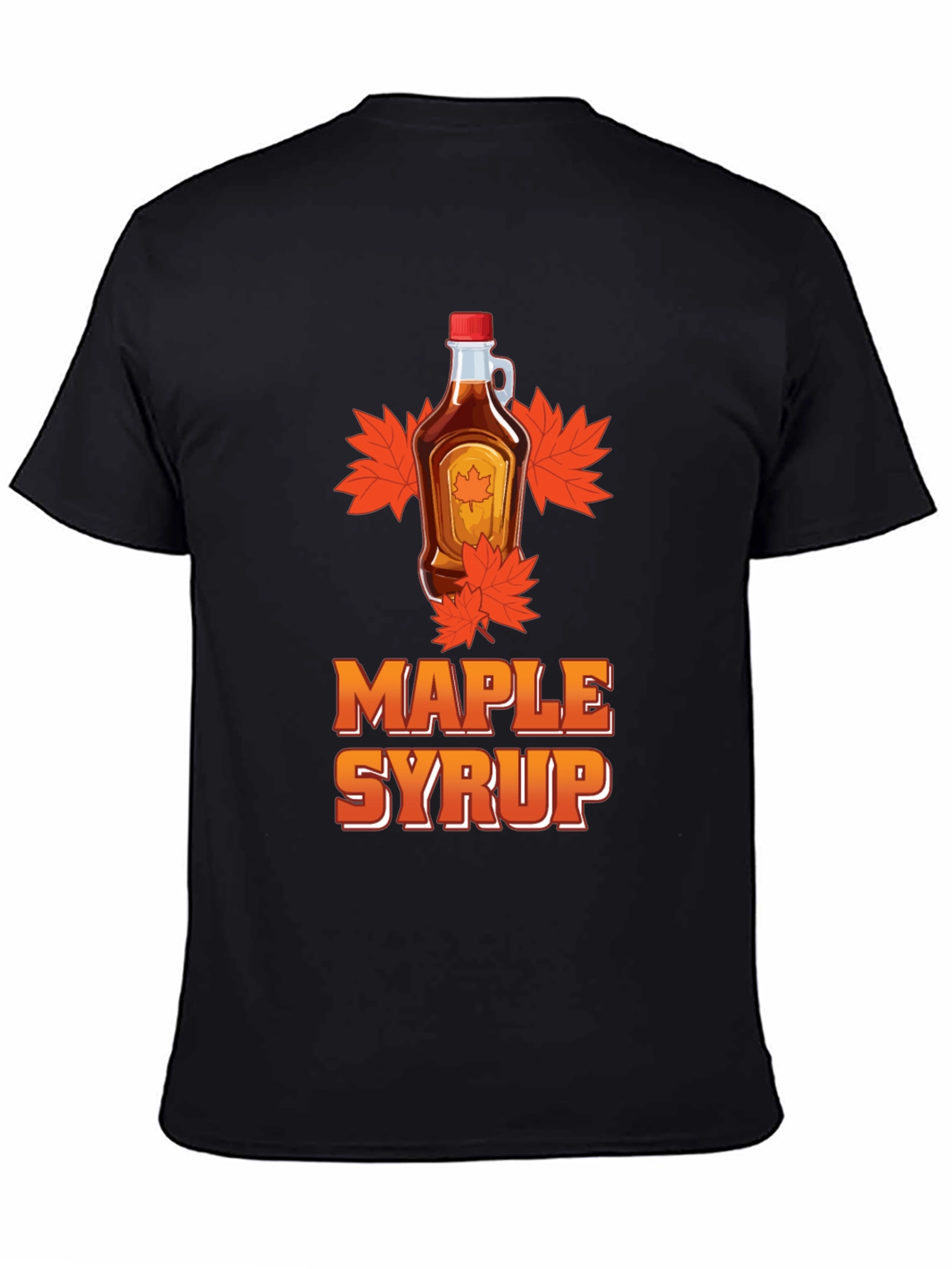 Maple Syrup Graphic Tee - Black T-Shirt