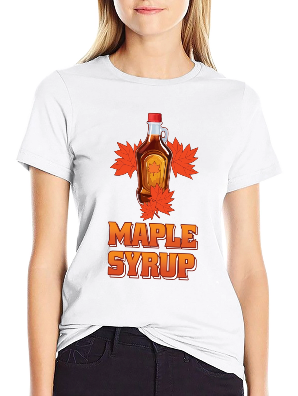 Maple Syrup Graphic Tee - Black T-Shirt