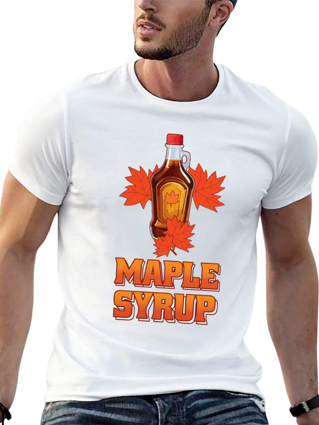 Maple Syrup Graphic Tee - Black T-Shirt