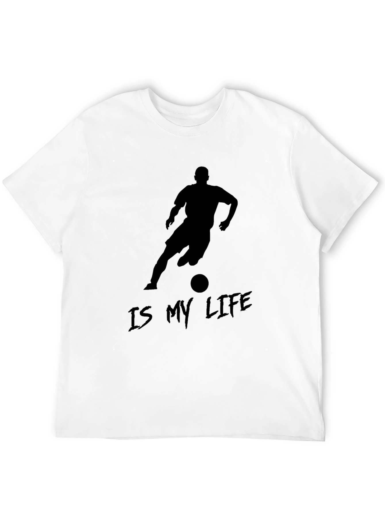 Soccer Is My Life Black Graphic Tee