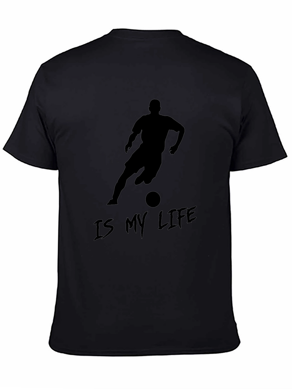 Soccer Is My Life Black Graphic Tee