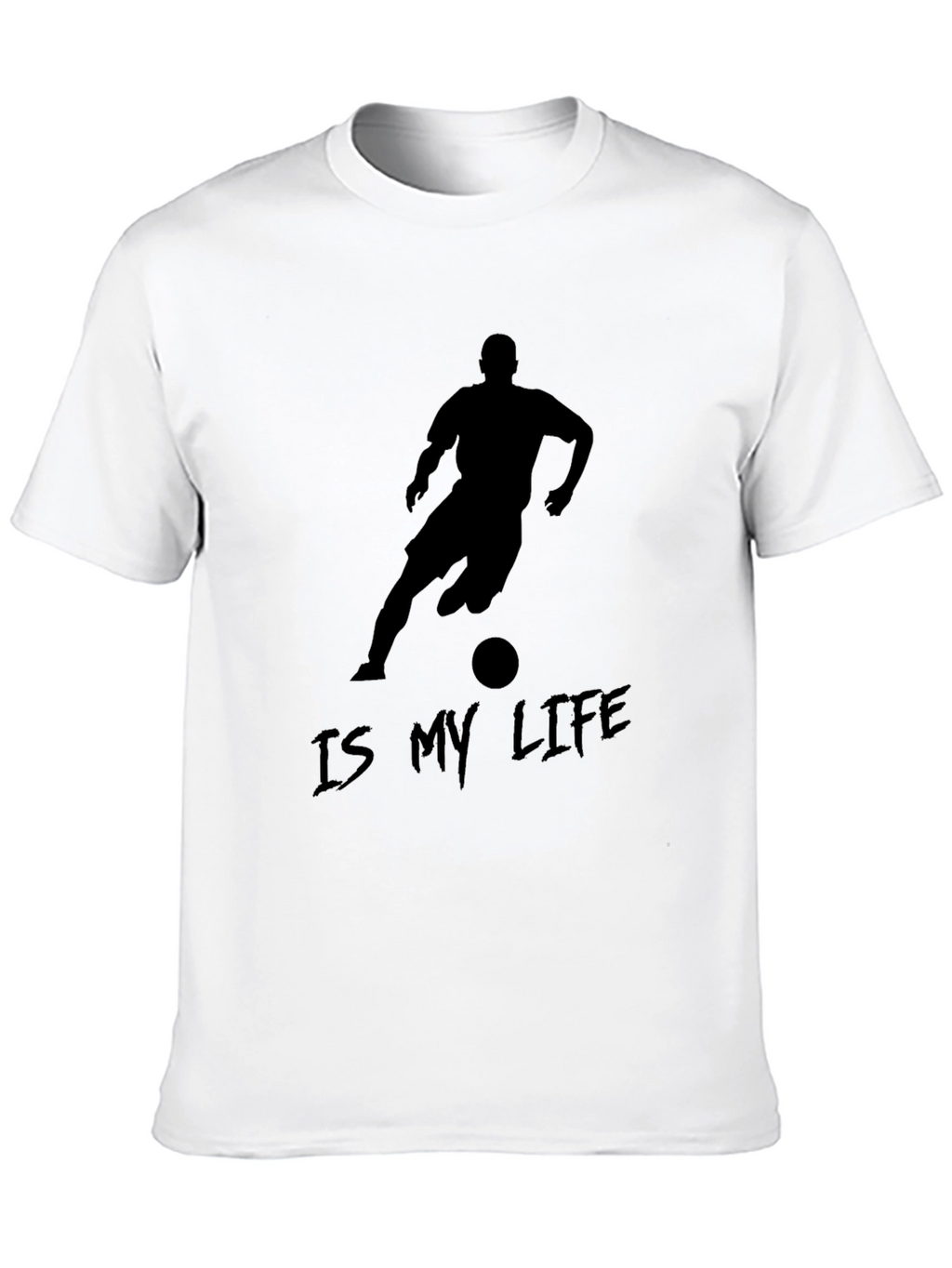 Soccer Is My Life Black Graphic Tee