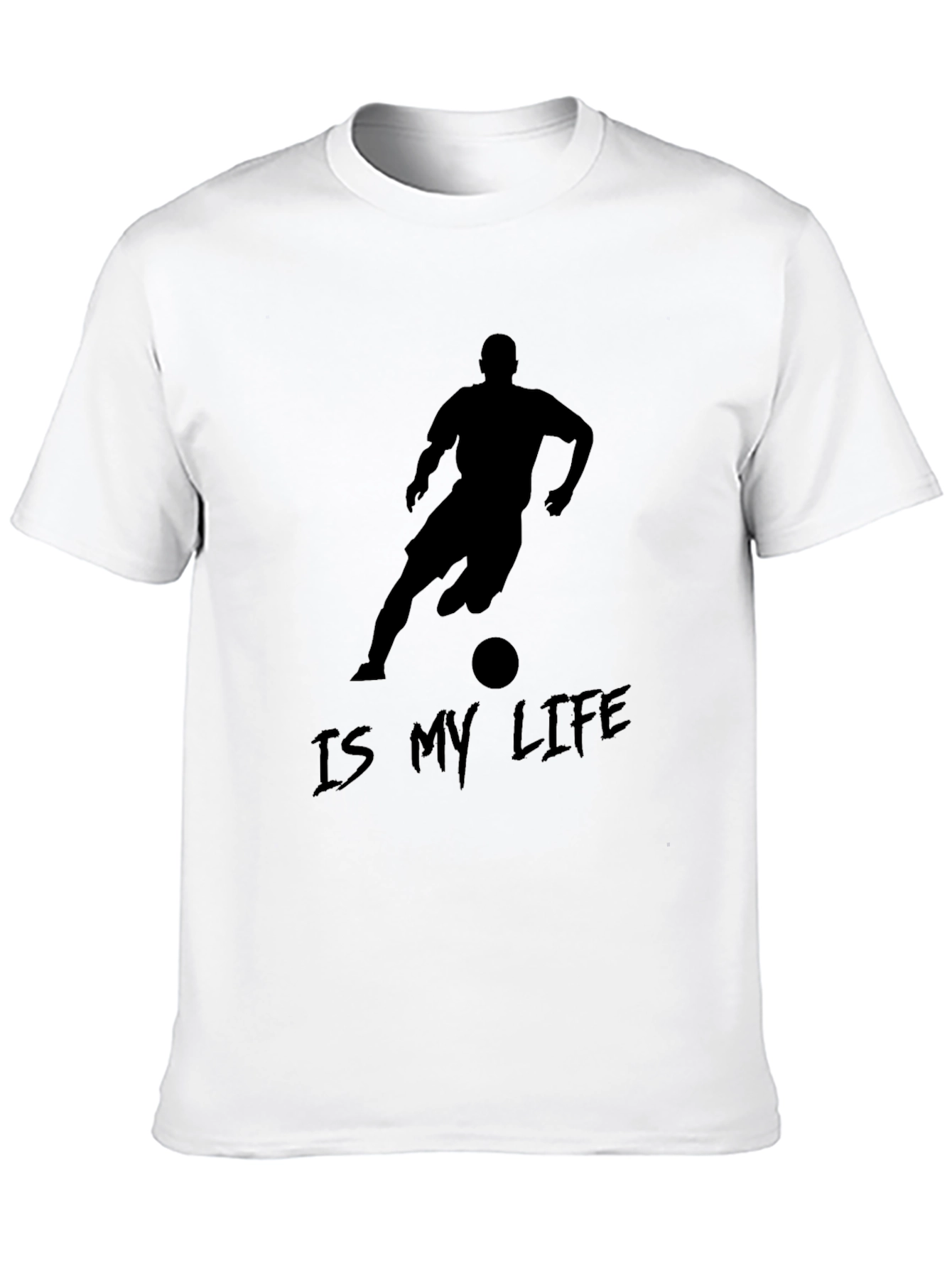 Soccer Is My Life Black Graphic Tee