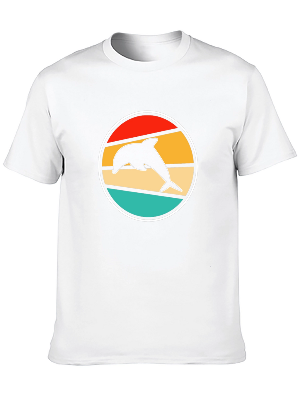 Retro Dolphin T-Shirt - Stylish Black Tee