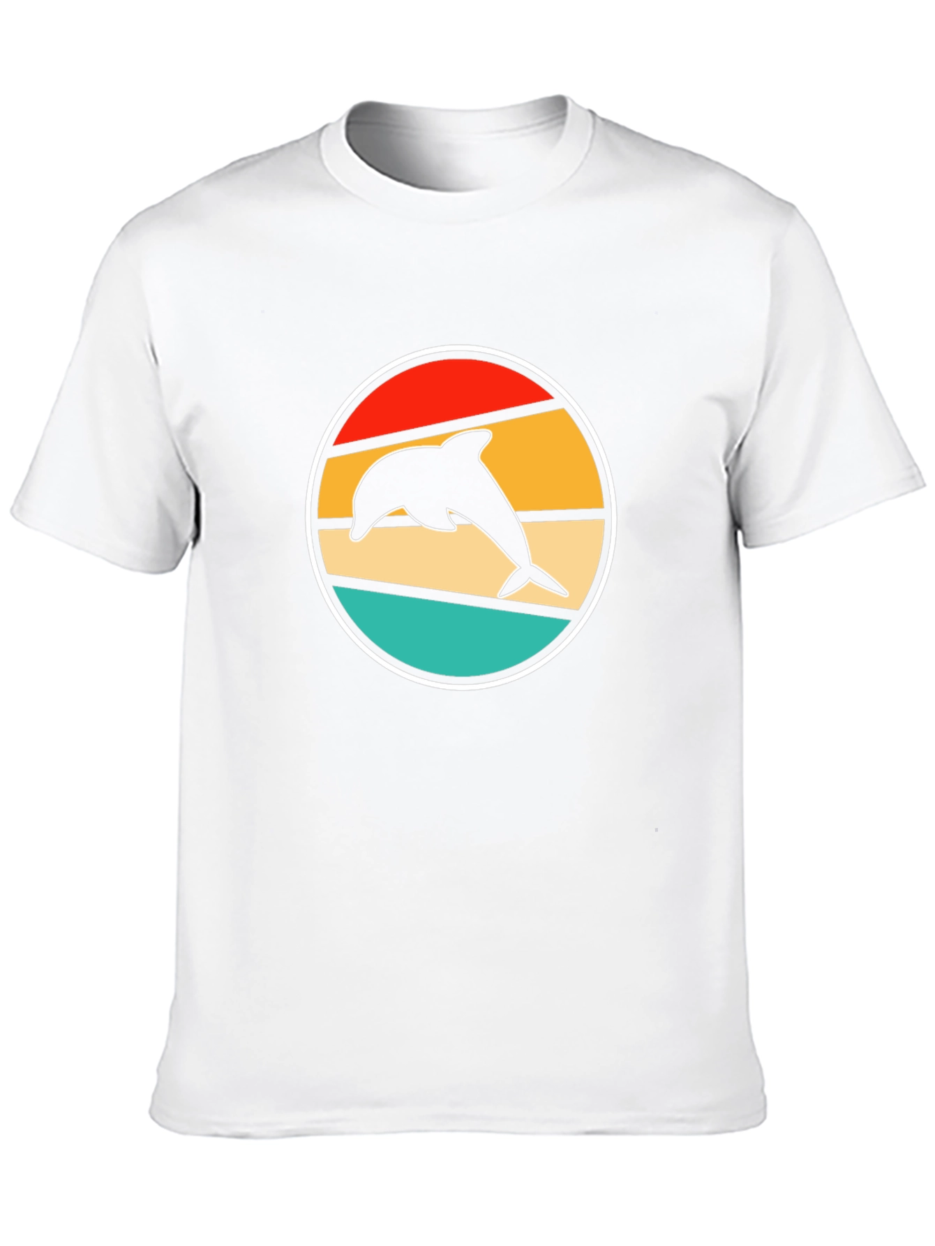 Retro Dolphin T-Shirt - Stylish Black Tee