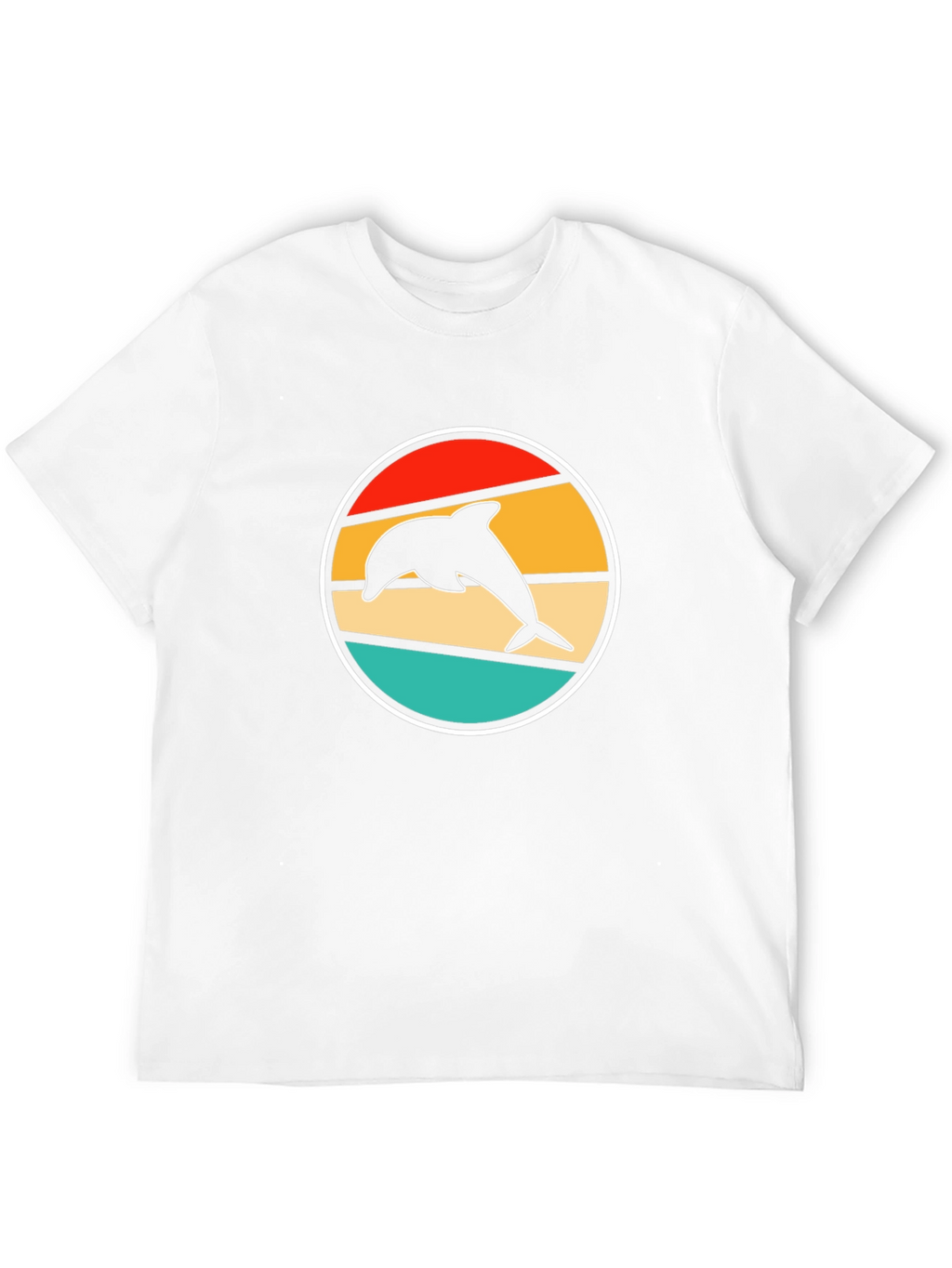 Retro Dolphin T-Shirt - Stylish Black Tee