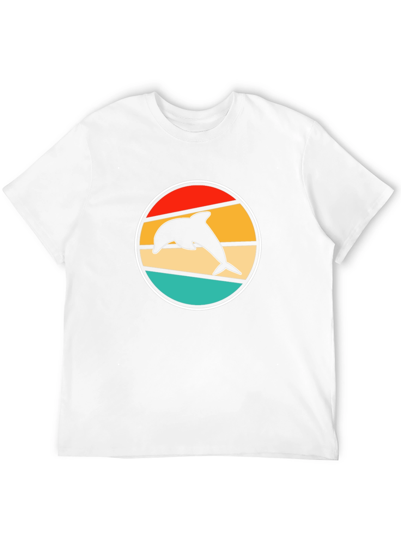 Retro Dolphin T-Shirt - Stylish Black Tee