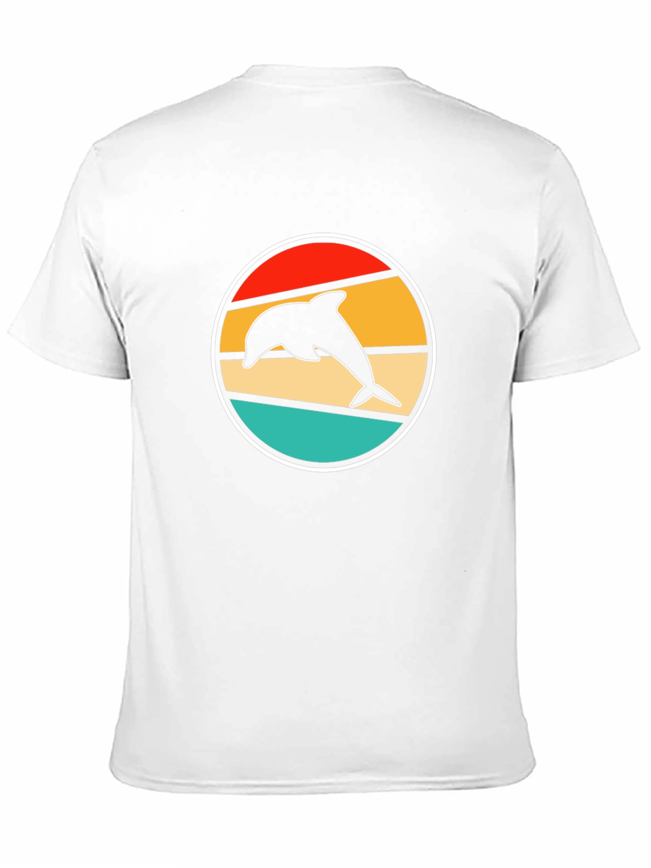 Retro Dolphin T-Shirt - Stylish Black Tee