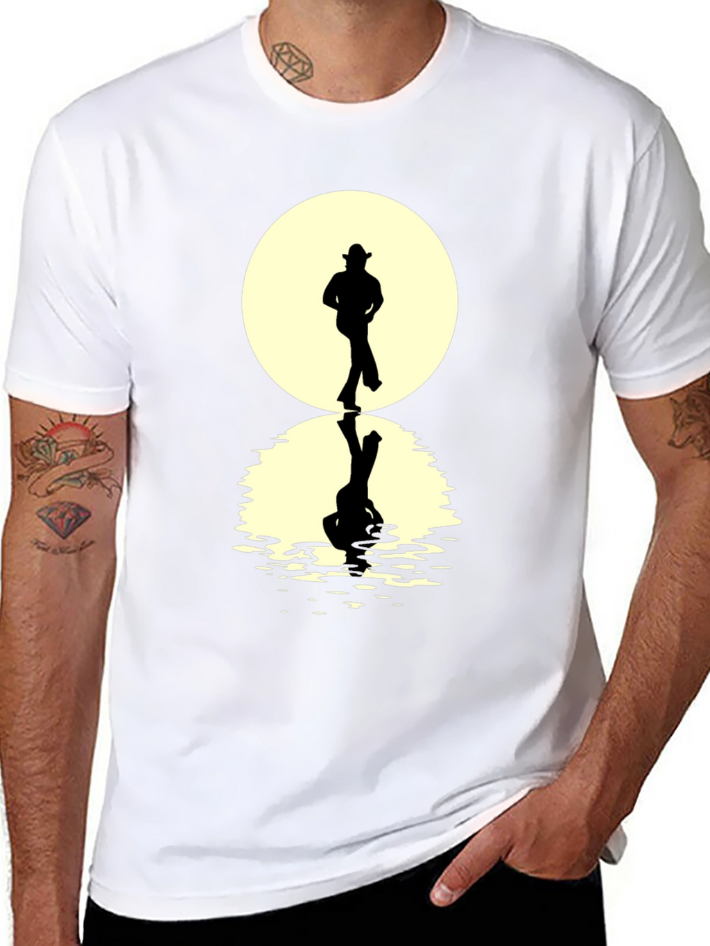 Cowboy Moon Reflection T-Shirt