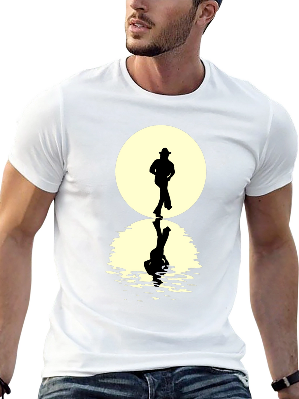 Cowboy Moon Reflection T-Shirt