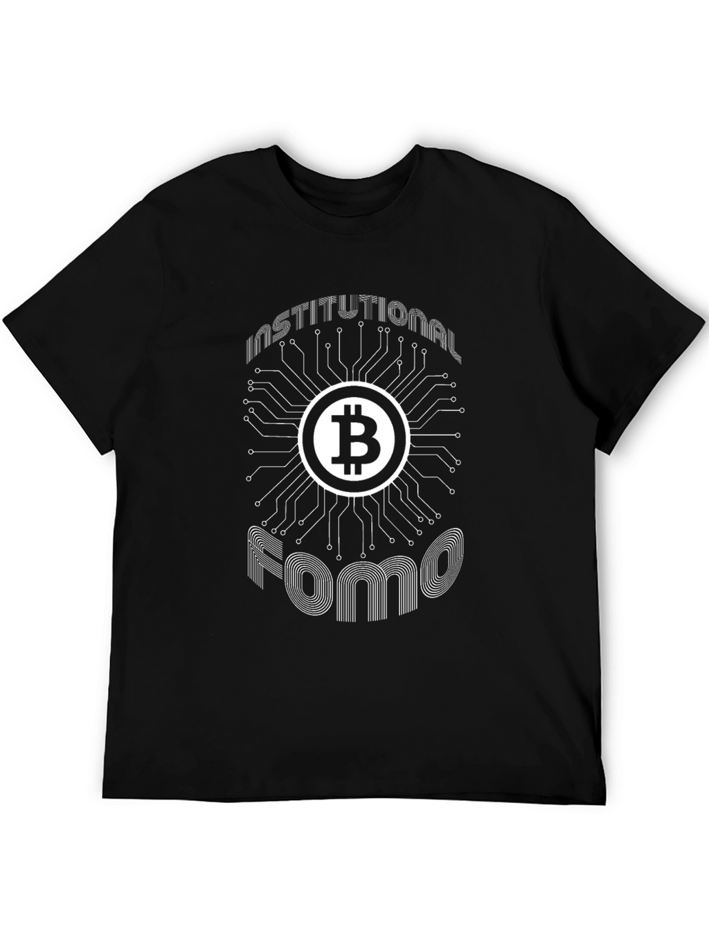 Bitcoin Institutional FOMO Black T-Shirt