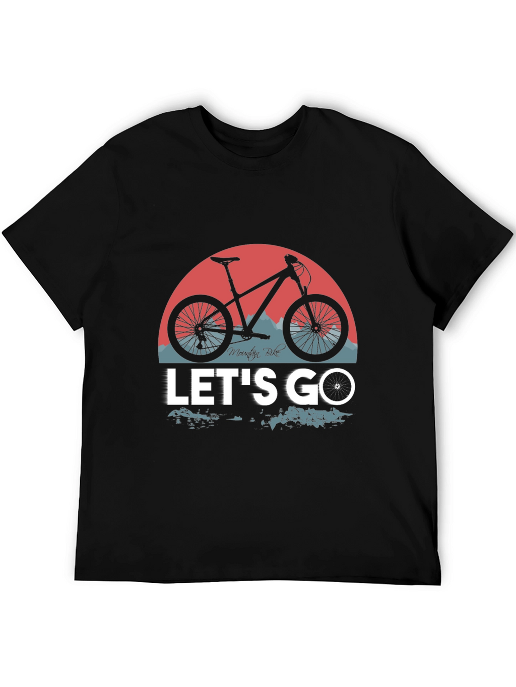 Mountain Bike Graphic T-Shirt - Lets Go Ride!