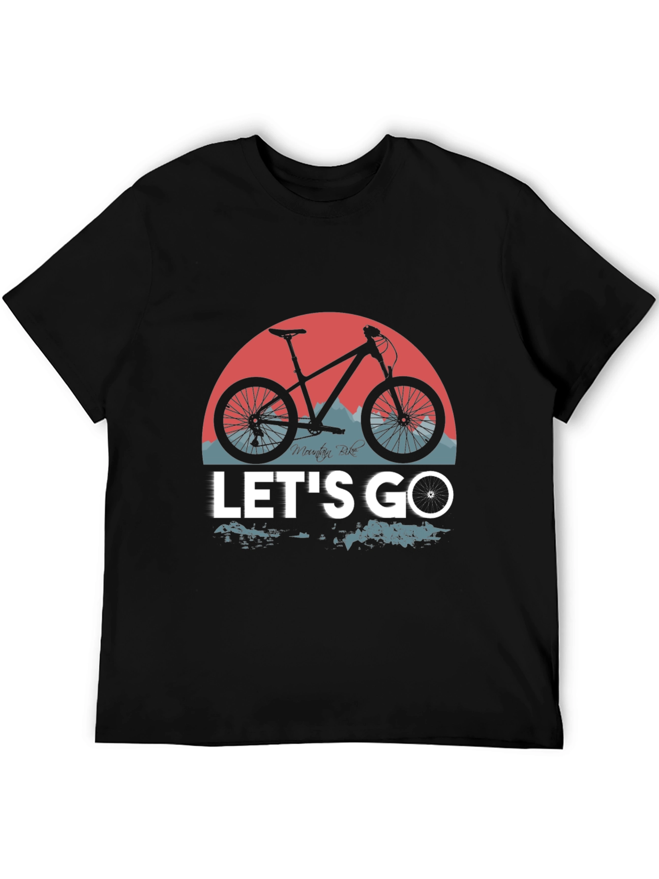 Mountain Bike Graphic T-Shirt - Lets Go Ride!