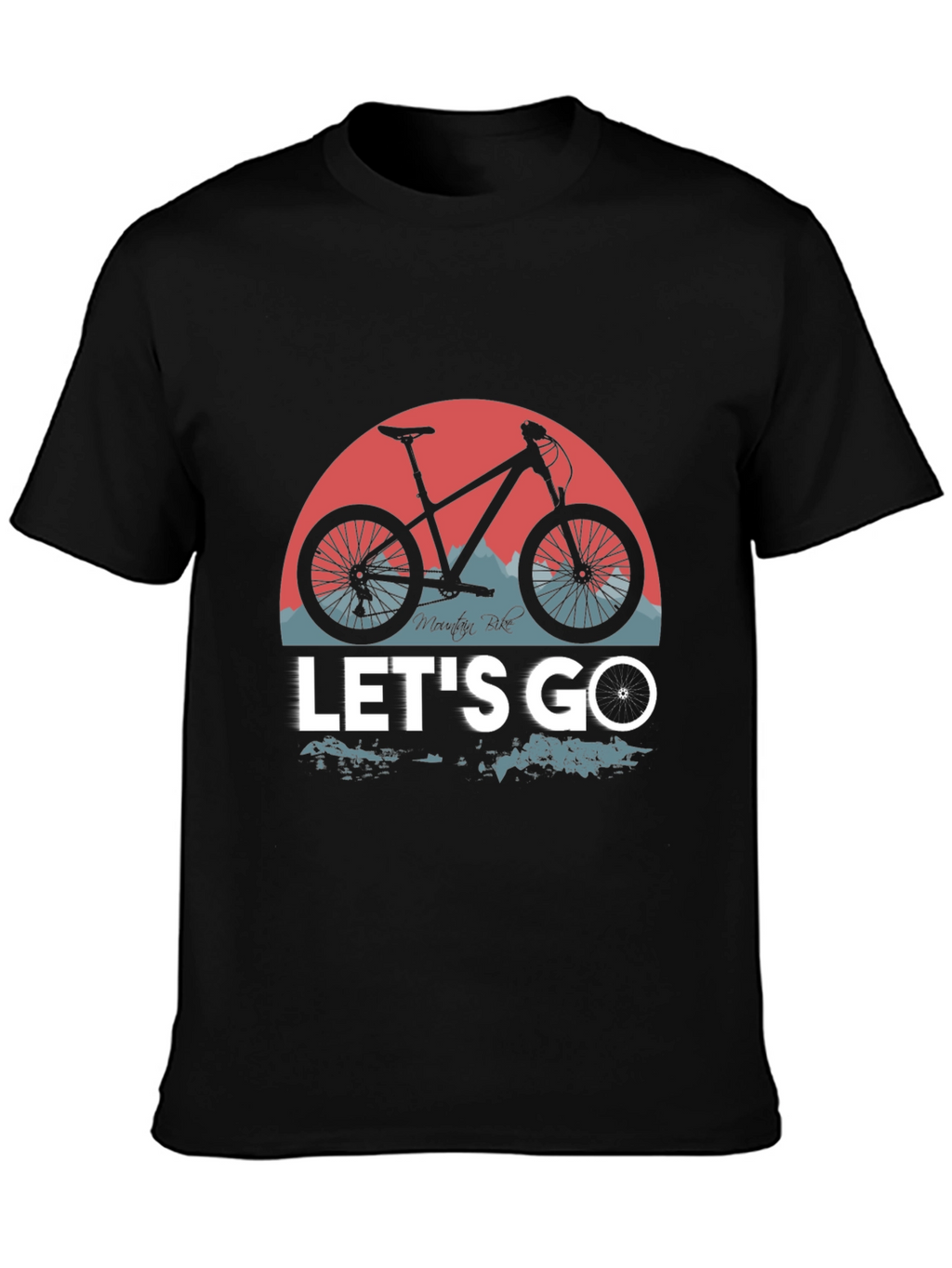 Mountain Bike Graphic T-Shirt - Lets Go Ride!