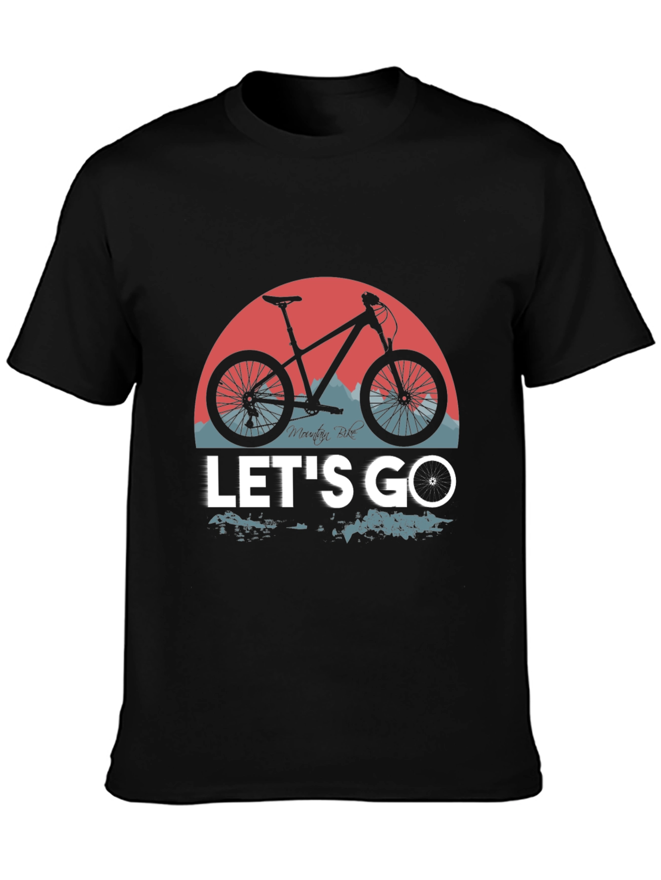 Mountain Bike Graphic T-Shirt - Lets Go Ride!