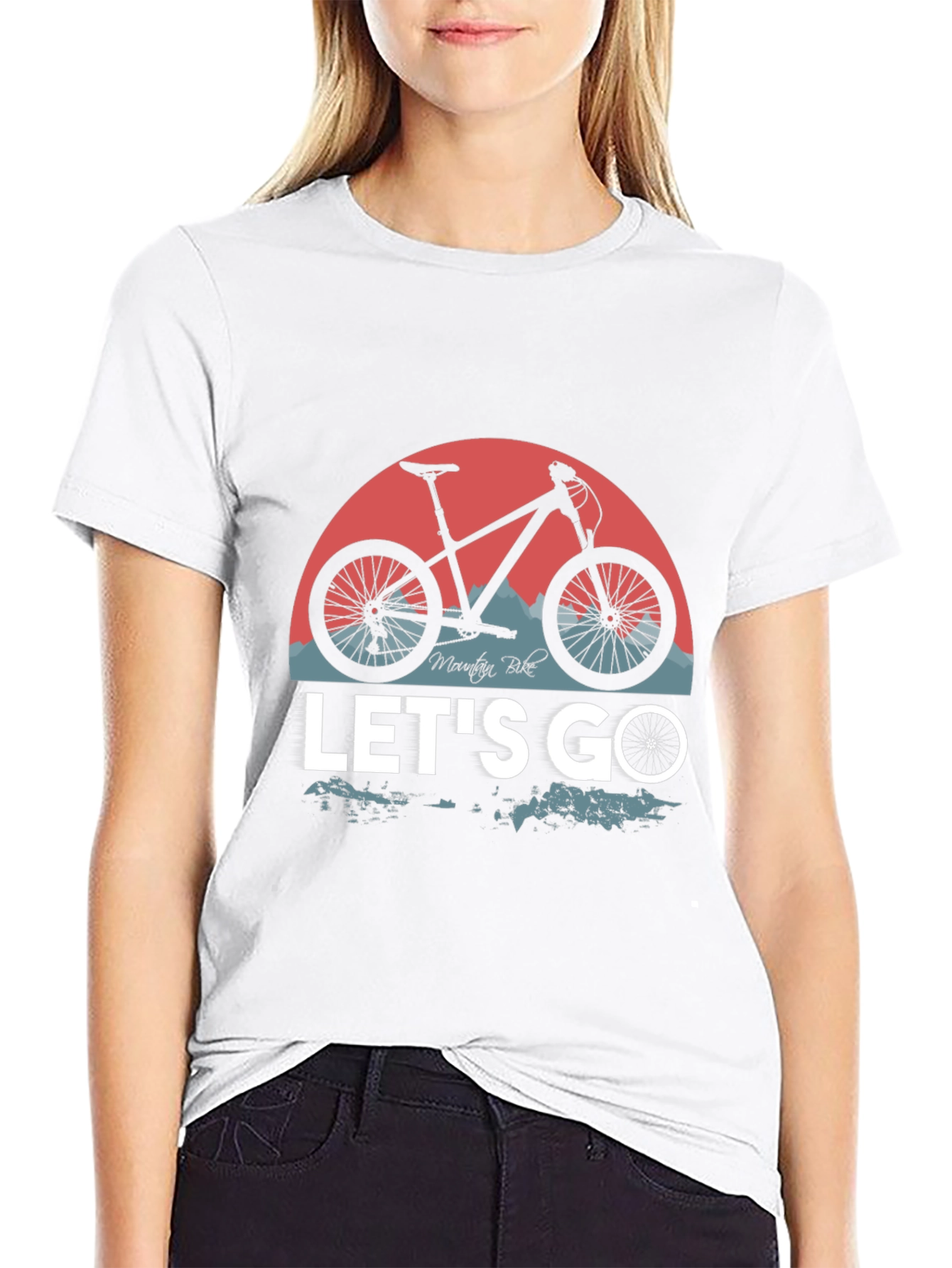 Mountain Bike Graphic T-Shirt - Lets Go Ride!