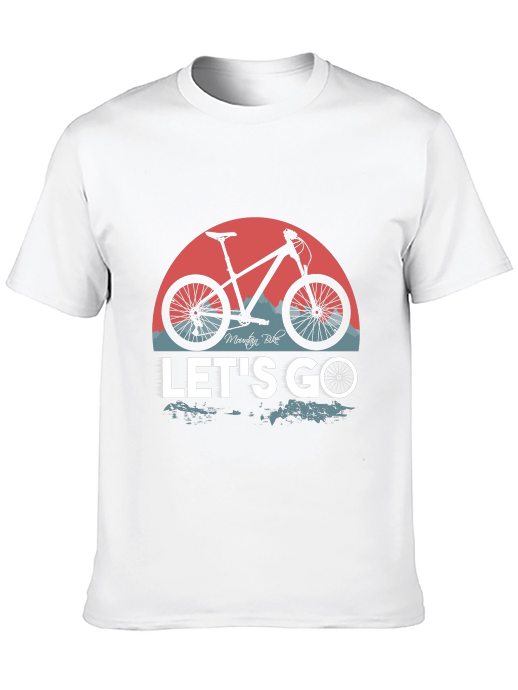 Mountain Bike Graphic T-Shirt - Lets Go Ride!