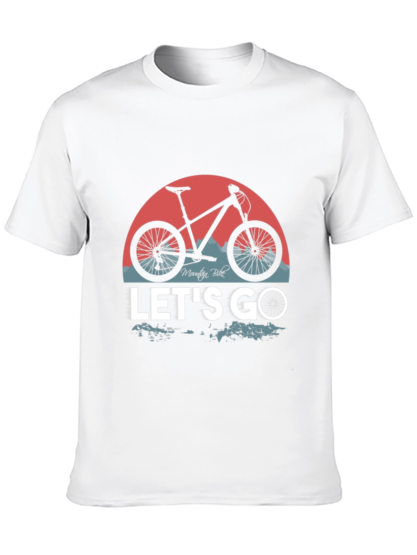 Mountain Bike Graphic T-Shirt - Lets Go Ride!