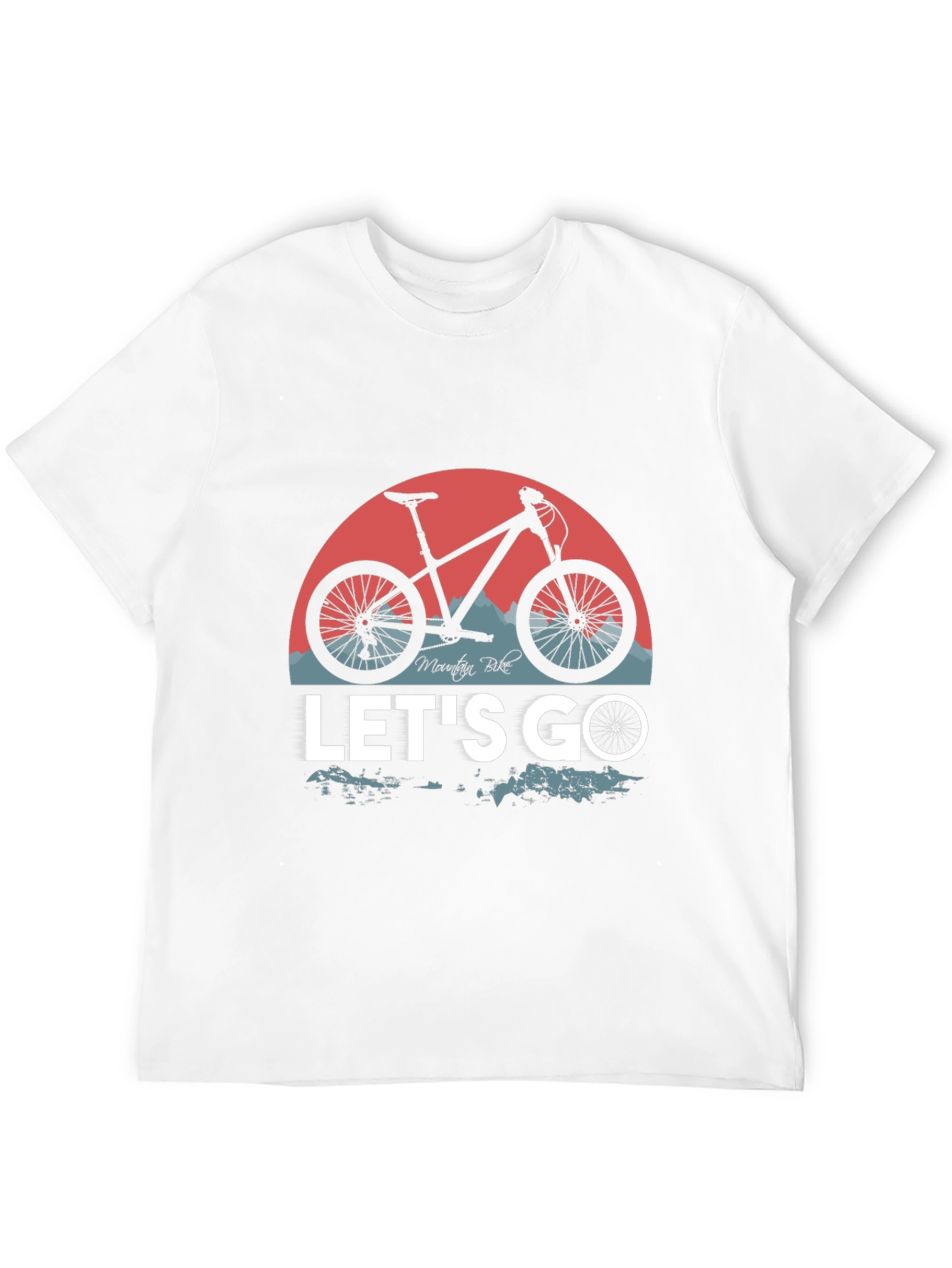 Mountain Bike Graphic T-Shirt - Lets Go Ride!