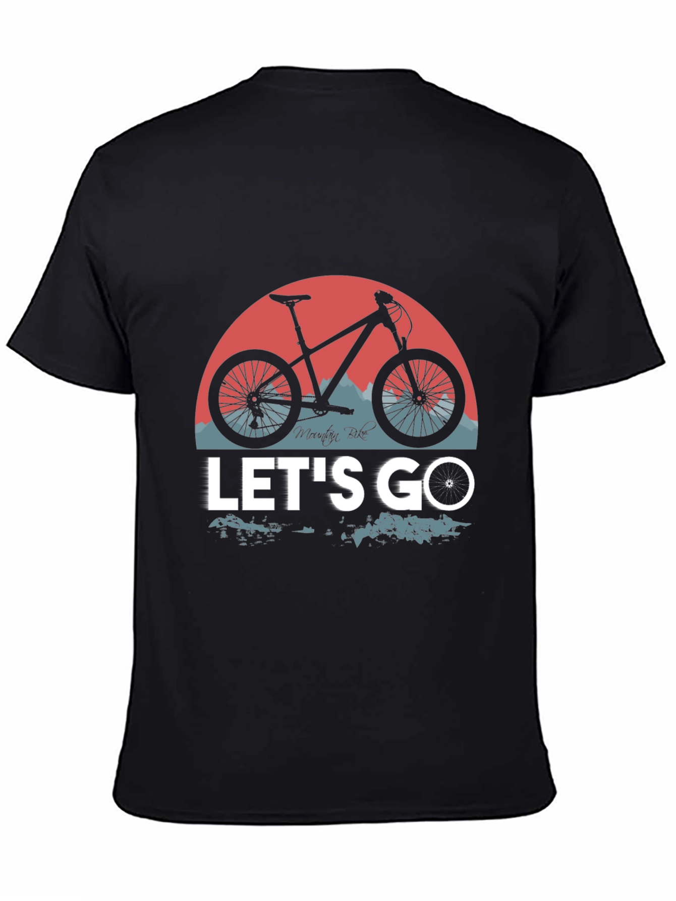 Mountain Bike Graphic T-Shirt - Lets Go Ride!
