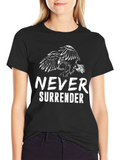 Never Surrender Eagle Graphic T-Shirt