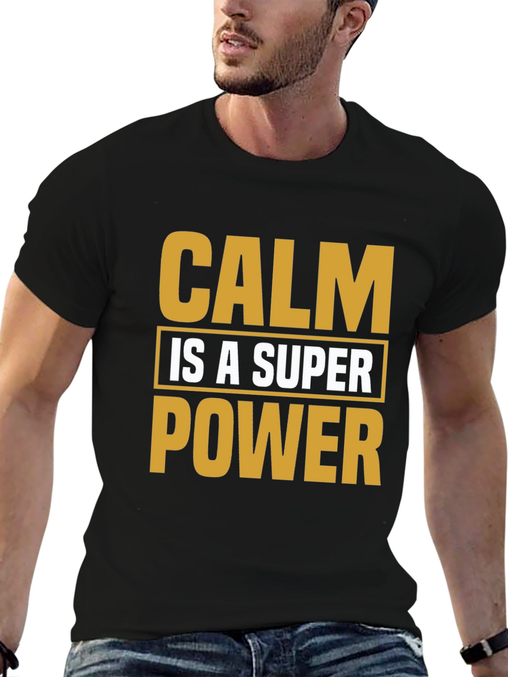 Calm is a Superpower Black T-Shirt