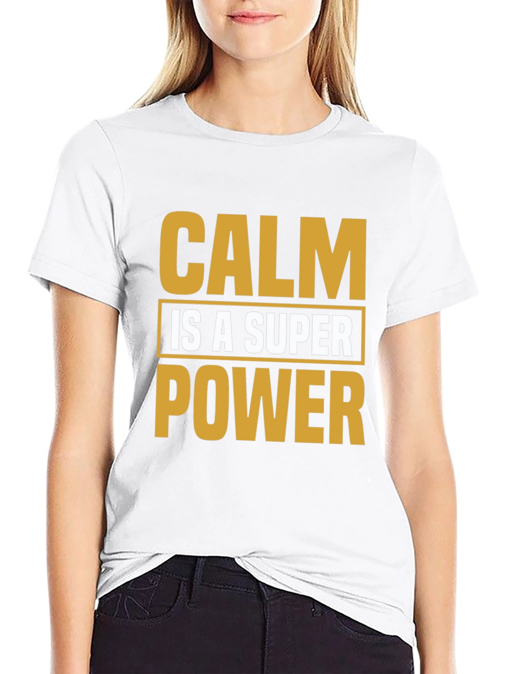 Calm is a Superpower Black T-Shirt