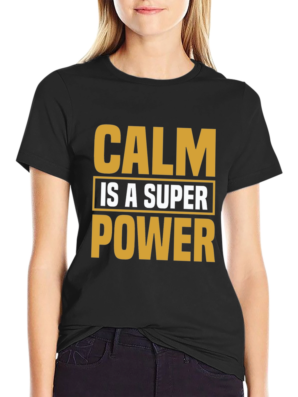Calm is a Superpower Black T-Shirt