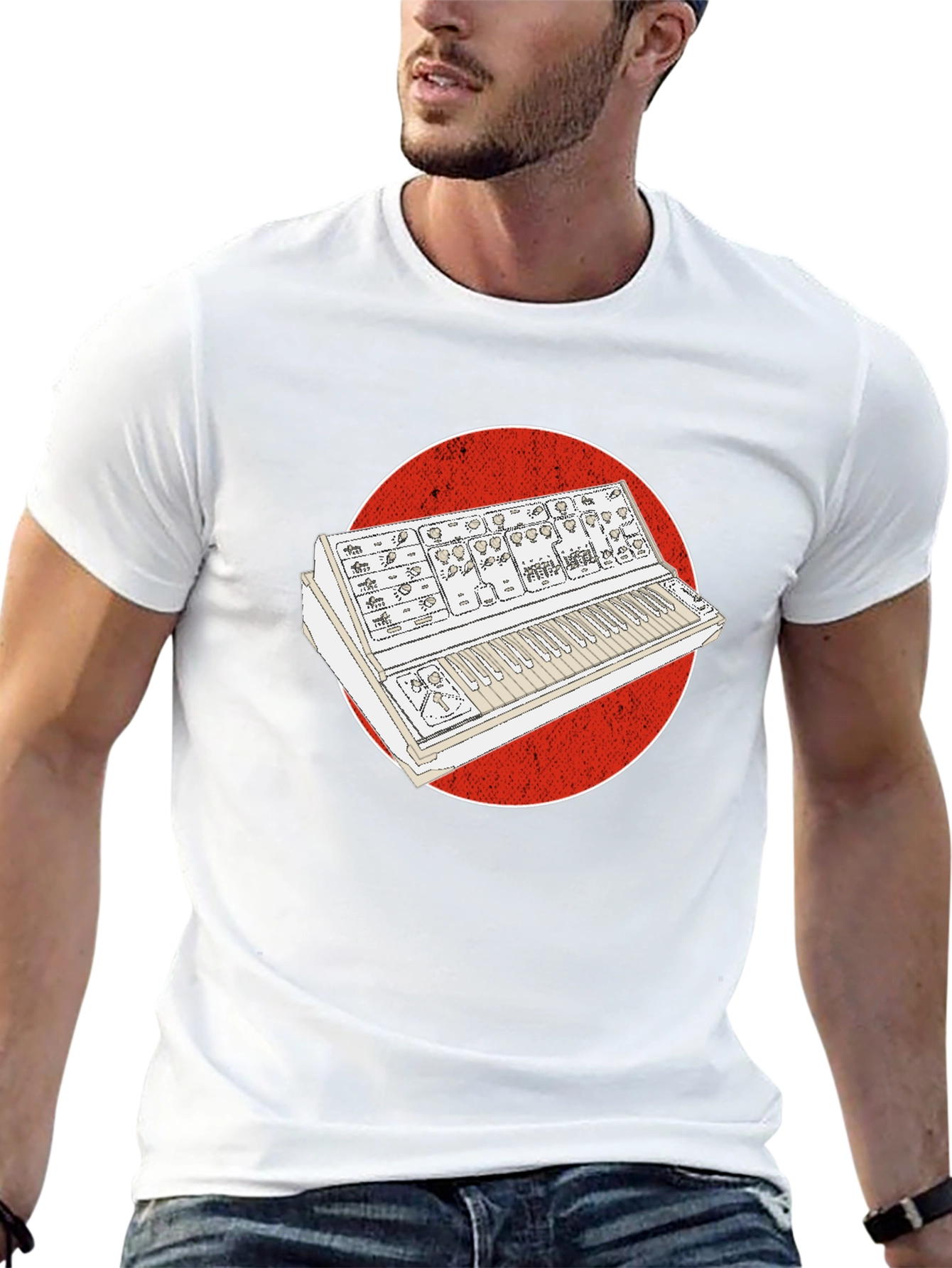 Synth Graphic Tee - Retro Music Lover T-Shirt