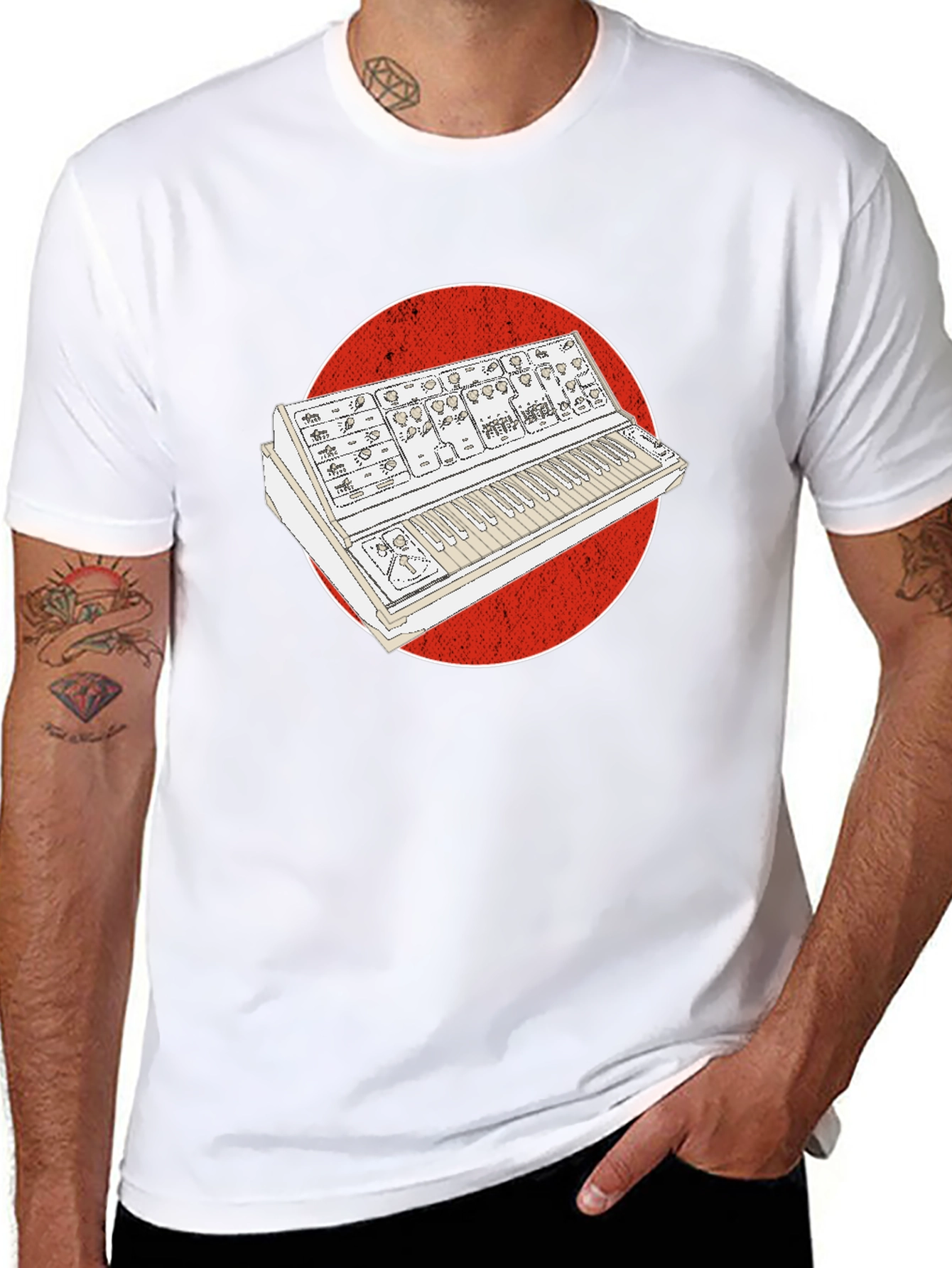 Synth Graphic Tee - Retro Music Lover T-Shirt