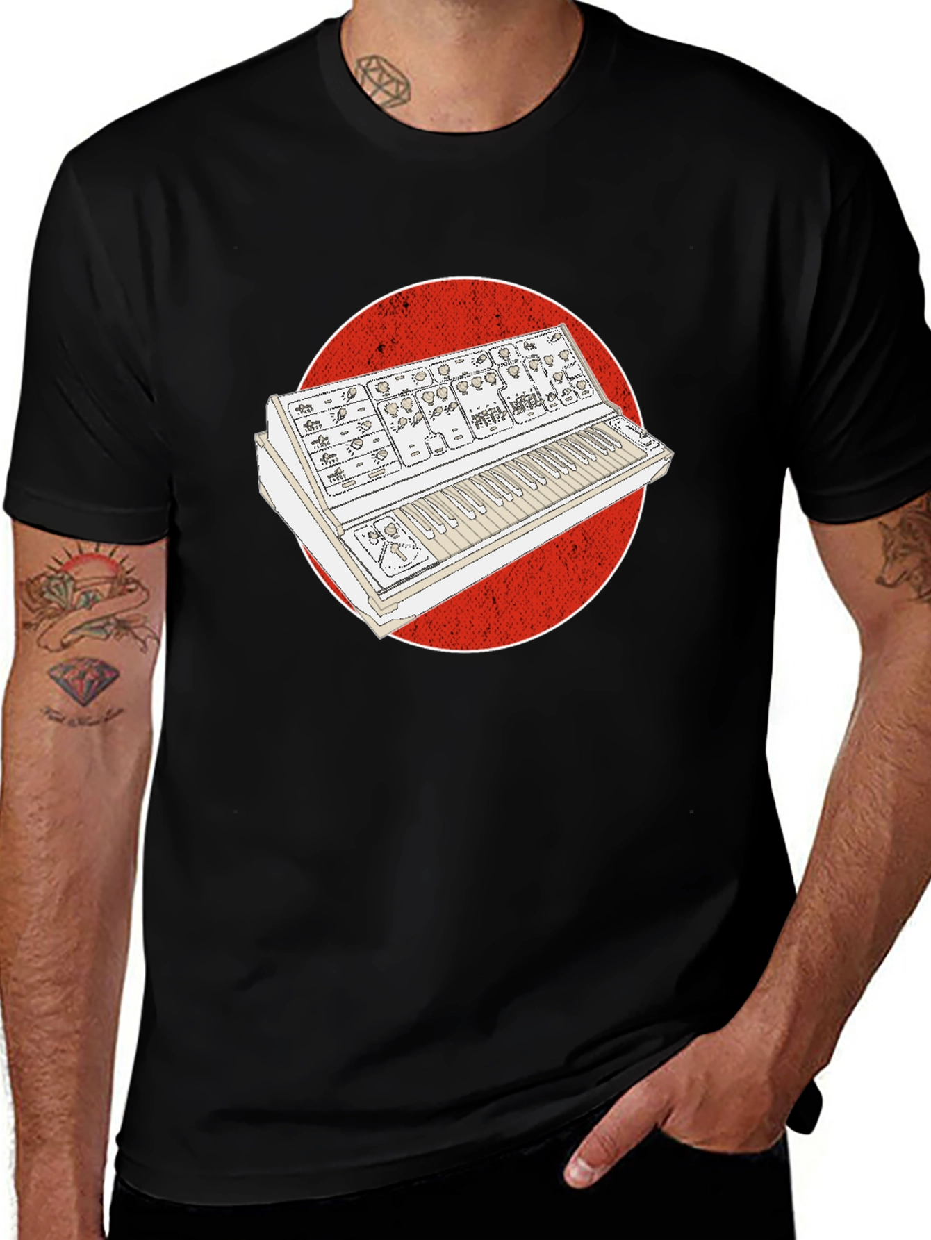 Synth Graphic Tee - Retro Music Lover T-Shirt