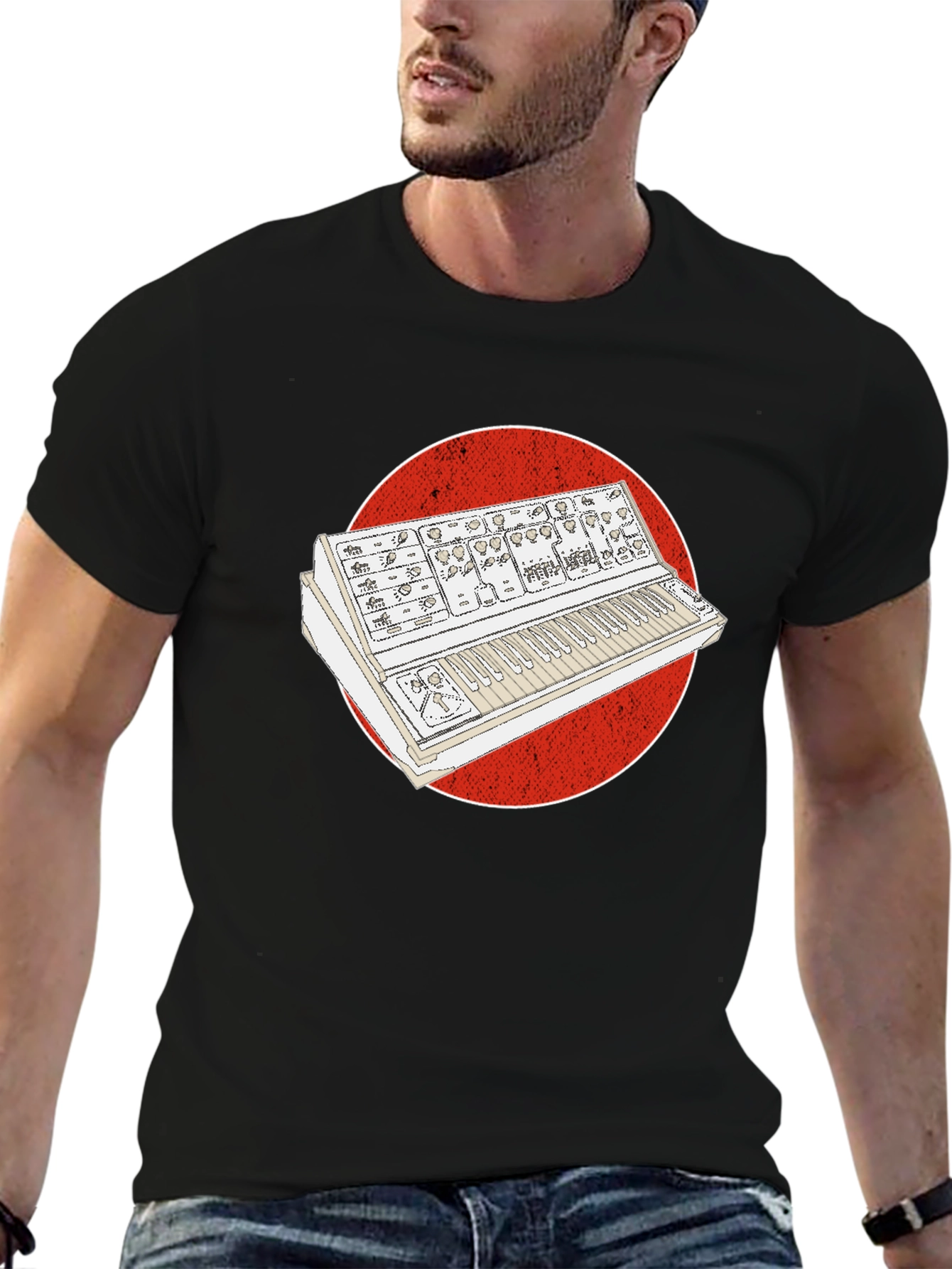 Synth Graphic Tee - Retro Music Lover T-Shirt