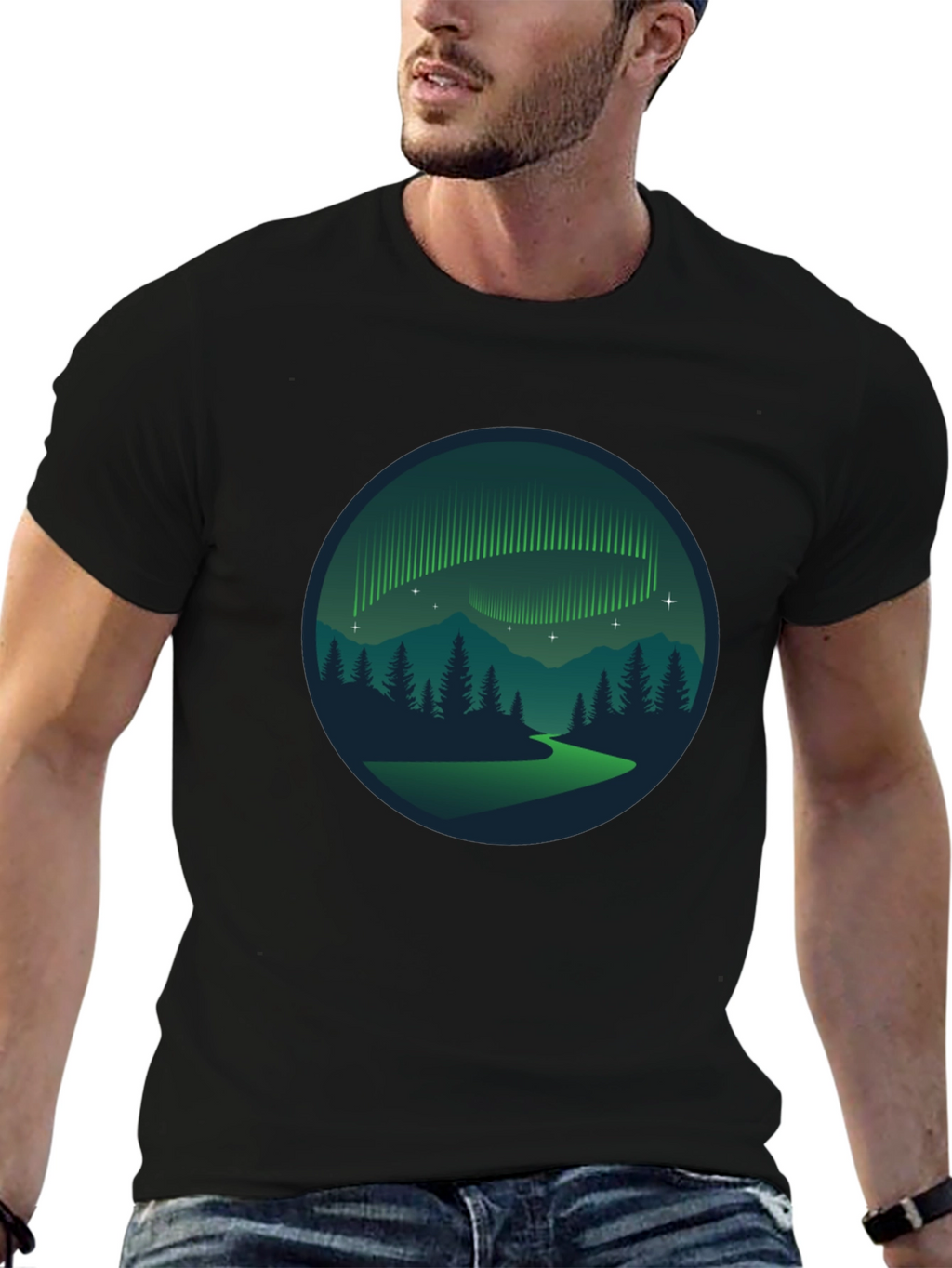 Aurora Borealis Graphic T-Shirt