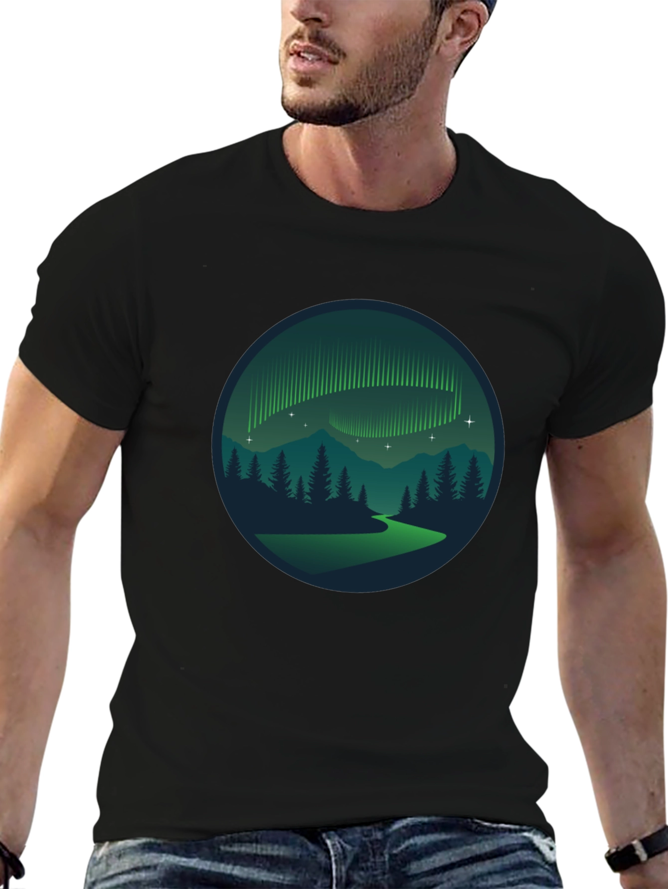 Aurora Borealis Graphic T-Shirt