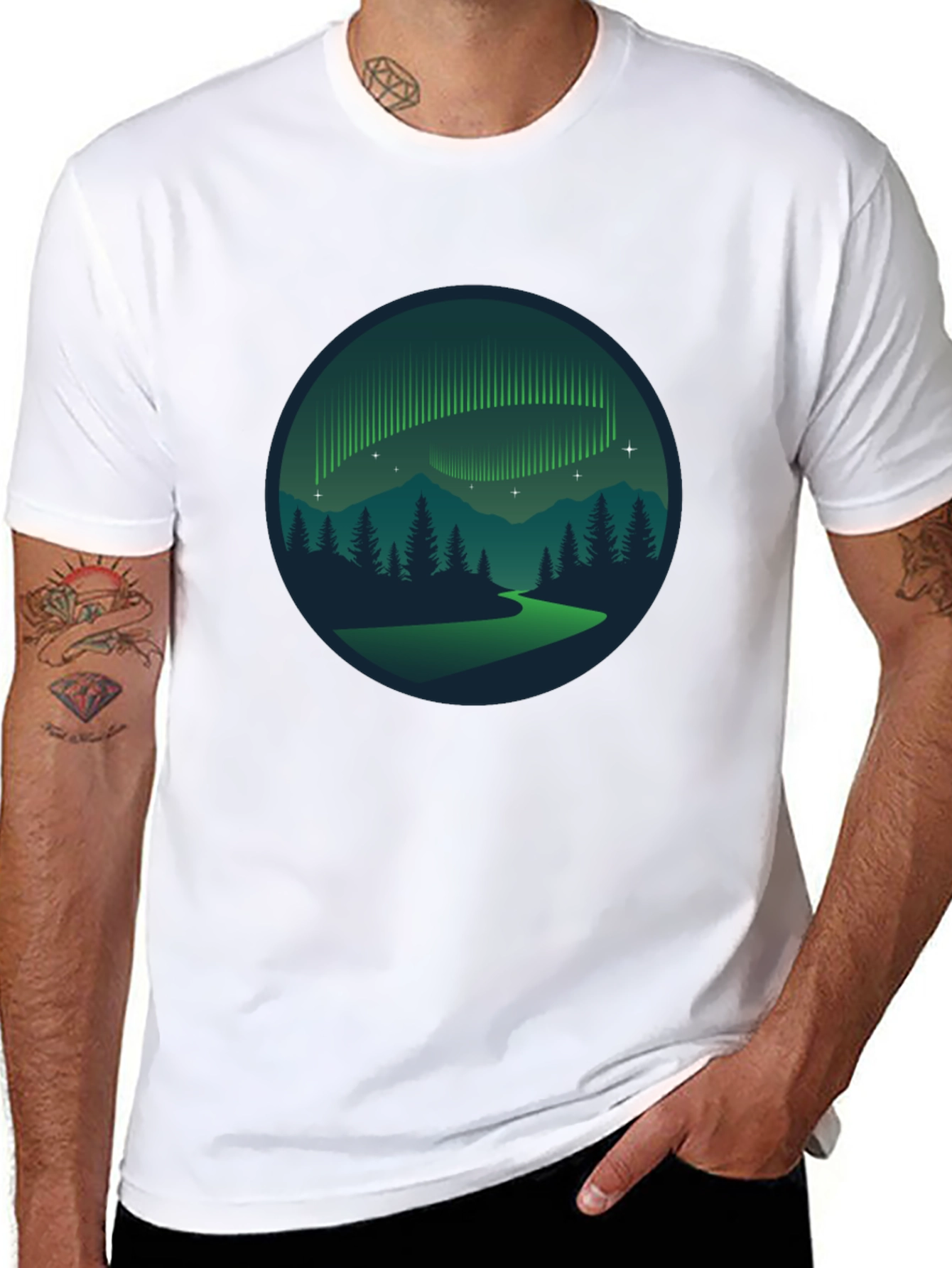 Aurora Borealis Graphic T-Shirt