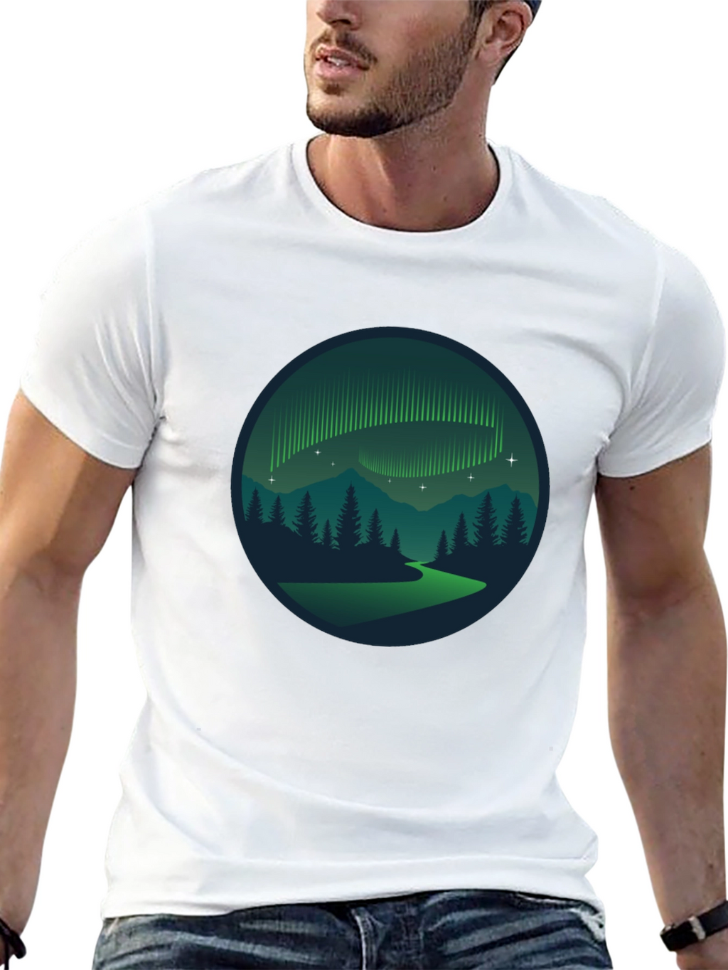 Aurora Borealis Graphic T-Shirt