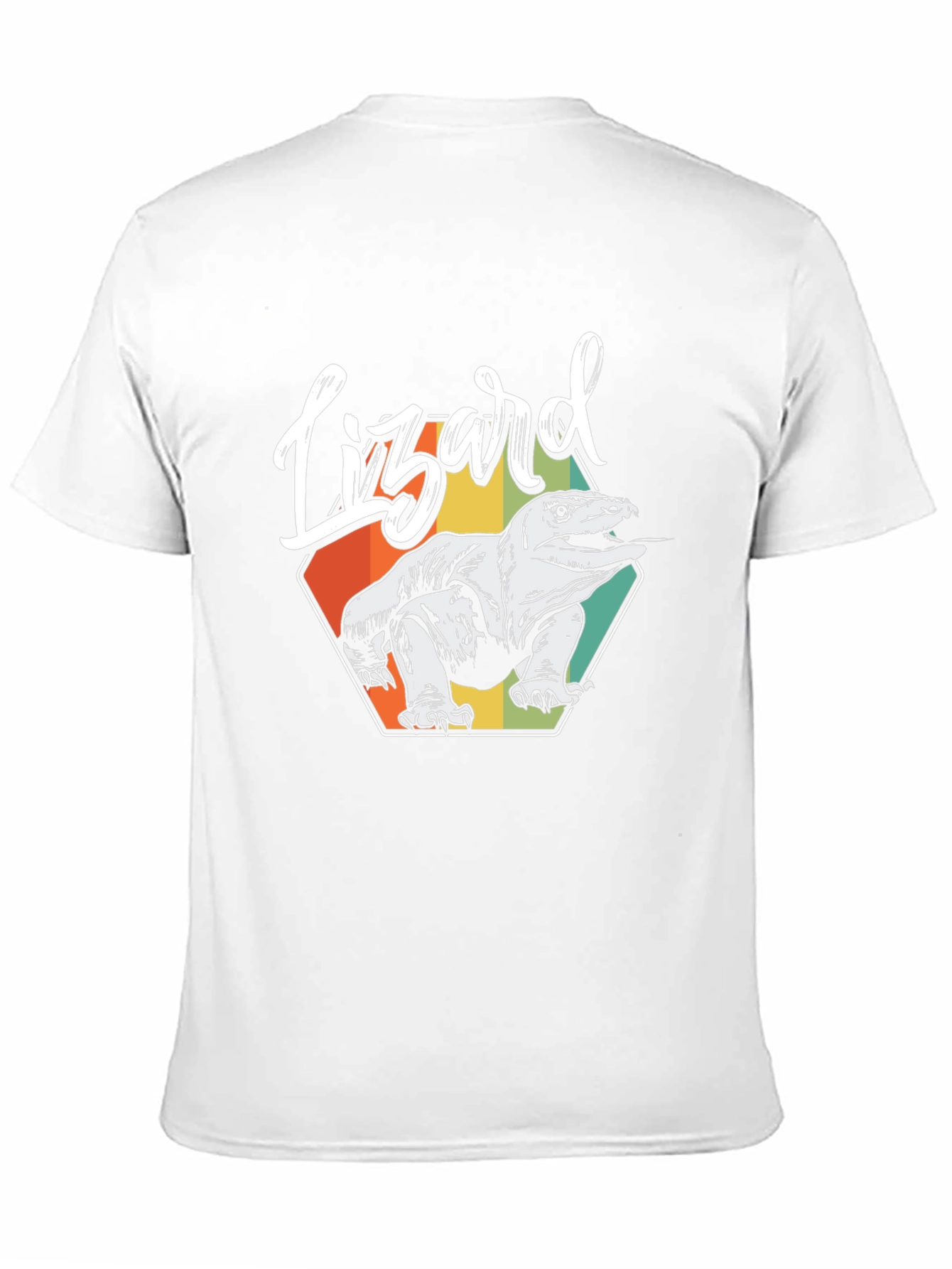 Retro Lizard Graphic Tee - Mens Black T-Shirt