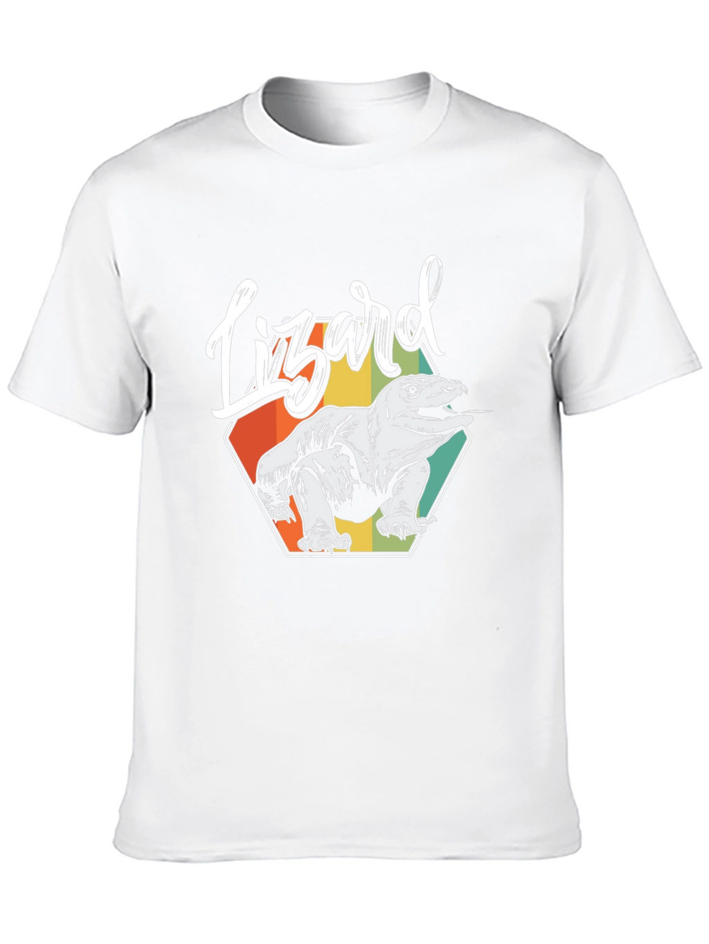 Retro Lizard Graphic Tee - Mens Black T-Shirt
