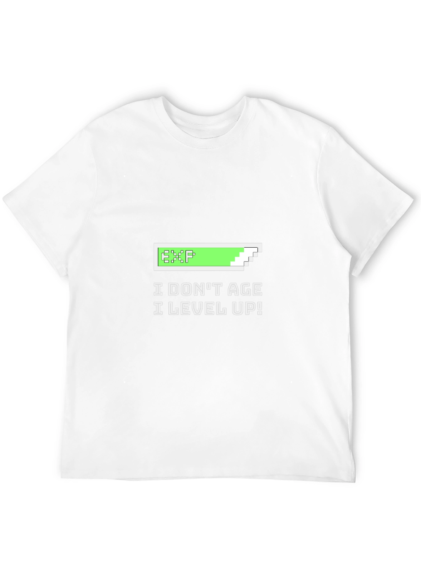 I Dont Age I Level Up Black Graphic Tee