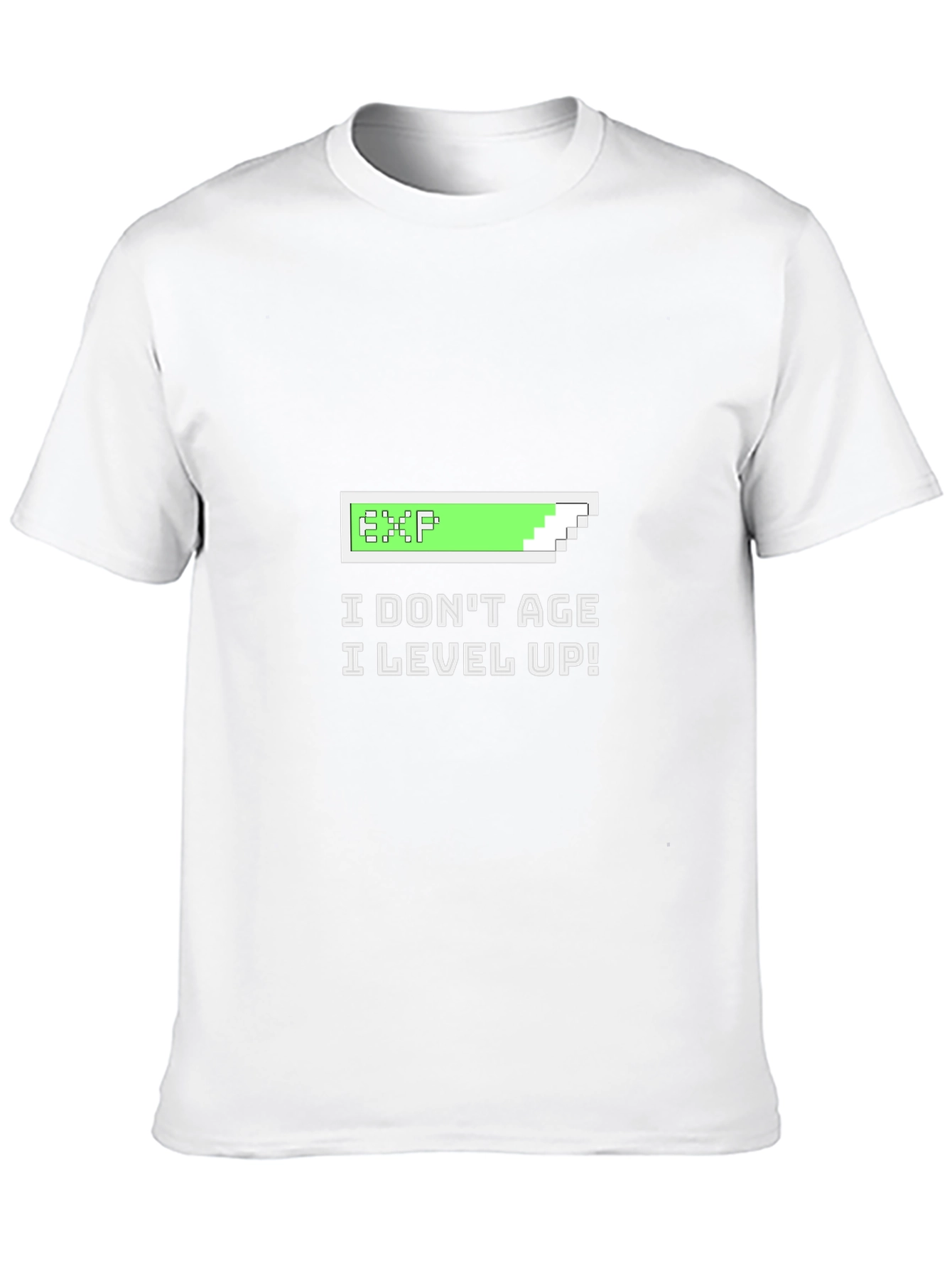 I Dont Age I Level Up Black Graphic Tee